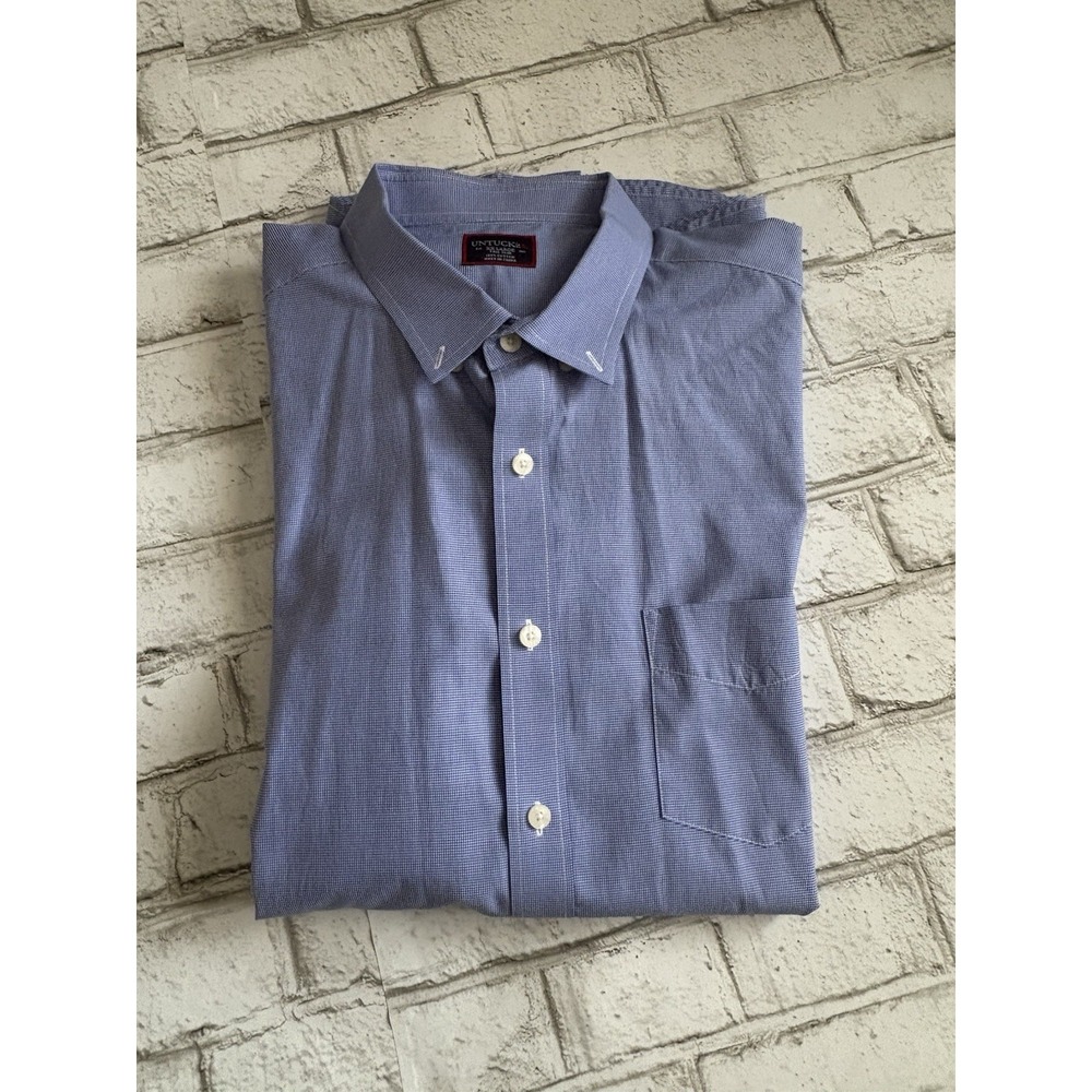 UNTUCKit Rossese Wrinkle Free Long Sleeve Button Down -‎ XXL Tall